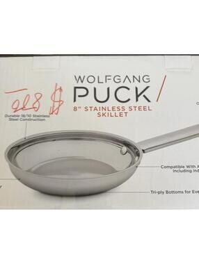 Wolfgang Puck 8" Stainless Steel Skillet